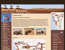 Tablet Screenshot of abenteuer-namibia.com